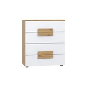 Komody - Komoda LBLK34-C804 Arkina Forte Dąb Artisan, Biały - miniaturka - grafika 1