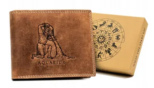 Portfel skórzany Always Wild N992-CHM-AQUA brązowy - Portfele - miniaturka - grafika 1