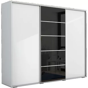 Szafa Przesuwna 250 A28 Skąpski Meble Craft Złoty, Grafit, Biały - Szafy - miniaturka - grafika 1