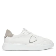 Sneakersy męskie - Sneakersy Philippe Model BTLU VD21 Biały - miniaturka - grafika 1