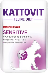 Kattovit Sensitive kurczak+kaczka 85g saszetka - Mokra karma dla kotów - miniaturka - grafika 1