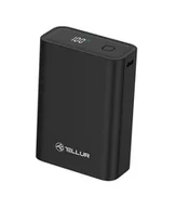 Powerbanki - Tellur PD702 Compact Pro 20000mAh power bank QC3.0 22.5W + PD20W, LCD display, black - miniaturka - grafika 1