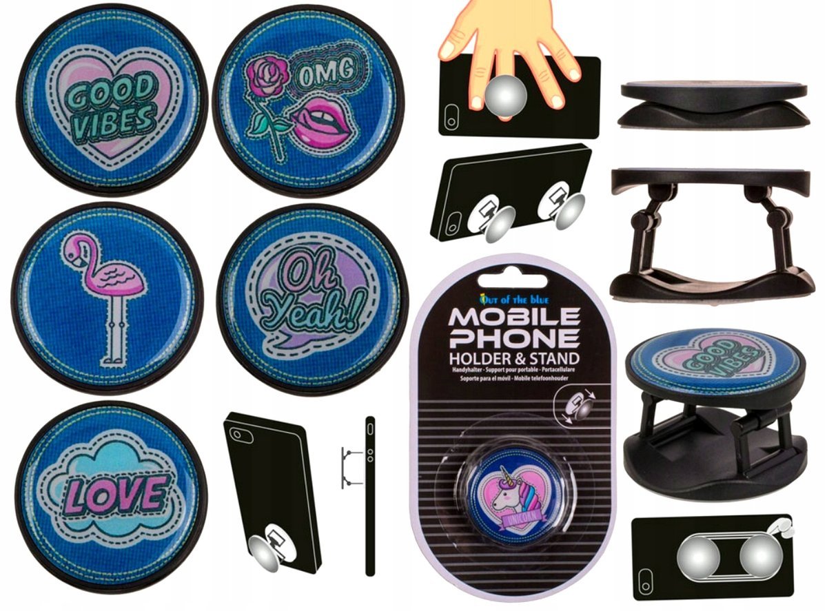 Popsocket Uchwyt do Telefonu na Palce Różne Wzory