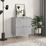 Komody - vidaXL Komoda, szarość betonu, 60x35x70 cm, materiał drewnopochodny - miniaturka - grafika 1