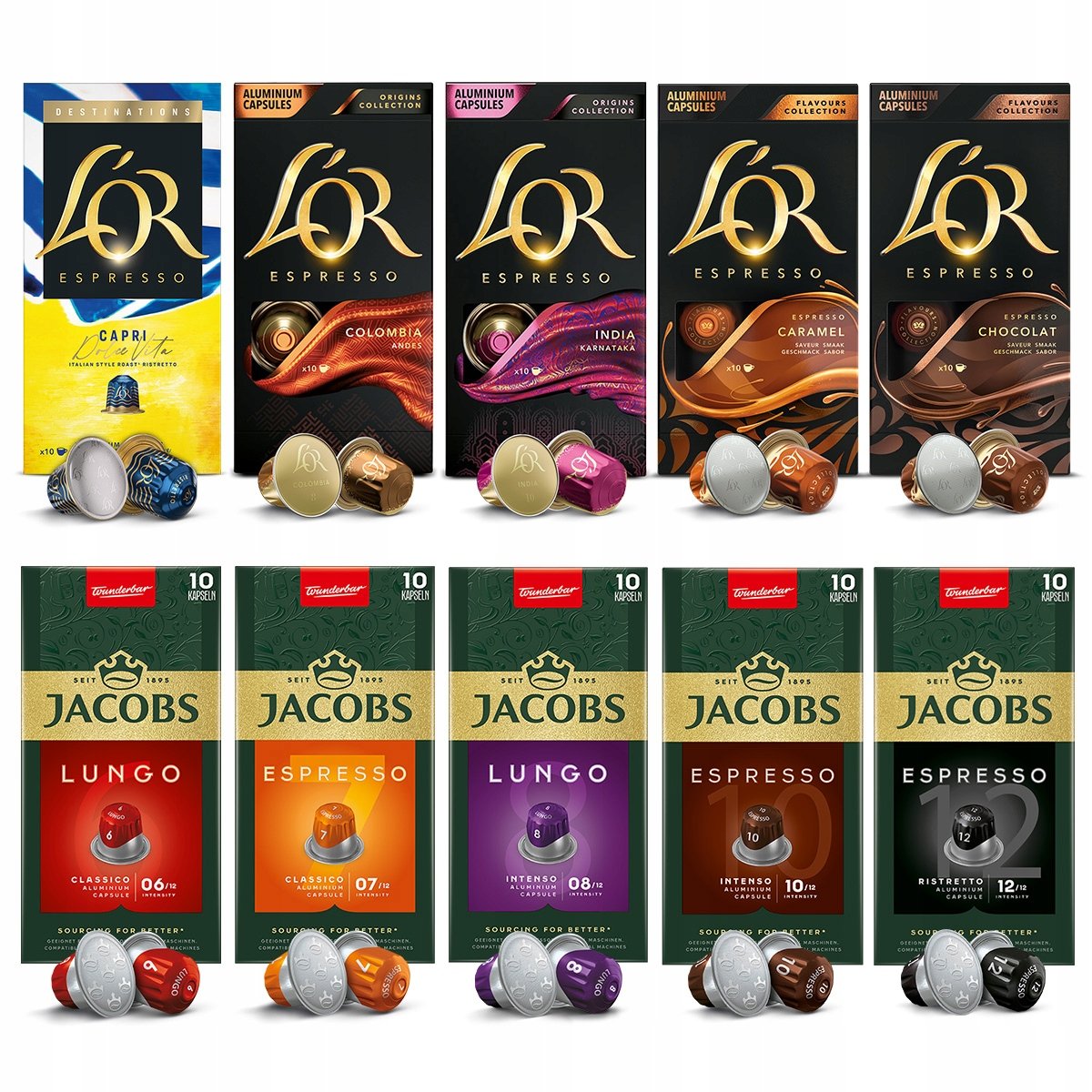 Kapsułki Jacobs L'or do Nespresso(r)* mix flavours destinations 100szt