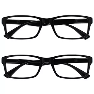 Okulary przeciwsłoneczne - The Reading Glasses Company Te okulary do czytania przedsiębiorstwach czarno-niebieski brązowy kolor liliowy Reader wartość 4er Pack Mężczyźni Kobiety rrrr92   czarny RR92-1-300 - grafika 1