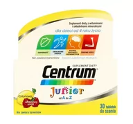 Witaminy i minerały - Wyeth Centrum Junior 30 szt. - miniaturka - grafika 1