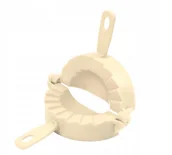 Formy do ciast - FORMA DO PIEROGÓW 12 cm PIEROGOWNICA beżowy - miniaturka - grafika 1