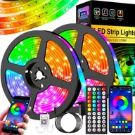Taśmy LED - Taśma LED 30M RGB 5050 Bluetooth APLIKACJA ZESTAW - miniaturka - grafika 1