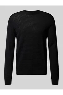 Sweter o kroju slim fit z mieszanki wiskozy z fakturowanym wzorem - Antony Morato - Swetry męskie - miniaturka - grafika 1