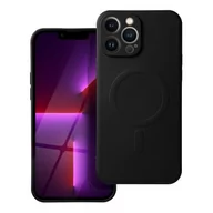 Etui i futerały do telefonów - OEM Futerał Silicone Mag Cover Do Iphone 13 Pro Max Czarny - miniaturka - grafika 1