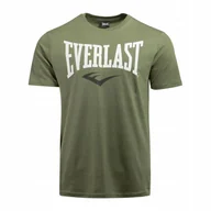 Koszulki męskie - KOSZULKA męska bawełniana T-SHIRT EVERLAST z krótkim rękawem khaki XXL - miniaturka - grafika 1