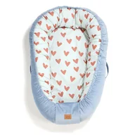 Łóżeczka i kojce - LA MILLOU KOKON BEST NEST - M - HEARTBEAT BLUE - WIND BLUE - miniaturka - grafika 1