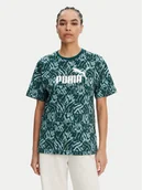 Koszulki i topy damskie - Puma T-Shirt Ess Graphic 685070 Zielony Loose Fit - miniaturka - grafika 1