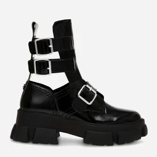 Damskie botki Steve Madden Tiedup Bootie SM11002723-001 37 23 cm Czarne (8720857174649) - Botki damskie - miniaturka - grafika 1