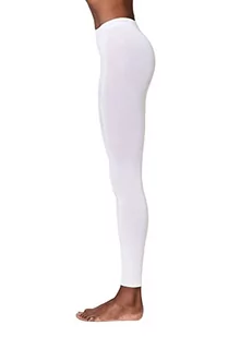 ESPRIT Kobiety Legginsy Cotton W LE Wysoka Gęstość Splotów grube jednokolorowe 1 Para, Biały (White 2000), XL (42-44) - Legginsy - miniaturka - grafika 1