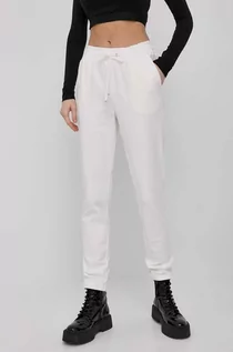 Spodnie damskie - Liu Jo spodnie damskie kolor biały gładkie - grafika 1