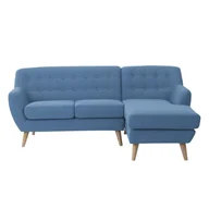 Narożniki - Beliani Sofa niebieska - kanapa tapicerowana naroznik MOTALA - miniaturka - grafika 1