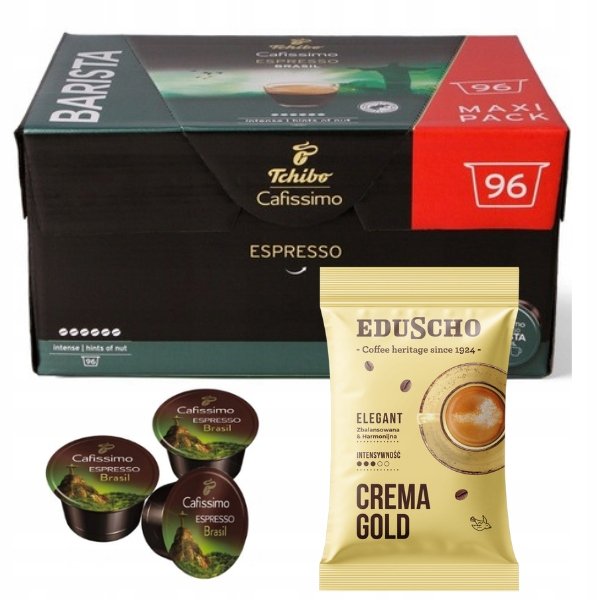 Tchibo Cafissimo Brasil 96 Kapsułki Kawa Arabika 100g Kawy