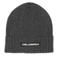 Czapki dla dzieci - Czapka Karl Lagerfeld Kids Z30361 Szary - miniaturka - grafika 1