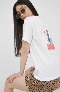 Koszulki i topy damskie - Femi Stories t-shirt bawełniany kolor biały - grafika 1