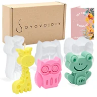 Rękodzieło - Zestaw foremek do robienia świec sojowych zwierzęta Soyovo DIY - miniaturka - grafika 1