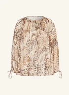 Bluzki damskie - Phase Eight Bluzka Rafaella Z Błyszczącą Przędzą beige - miniaturka - grafika 1