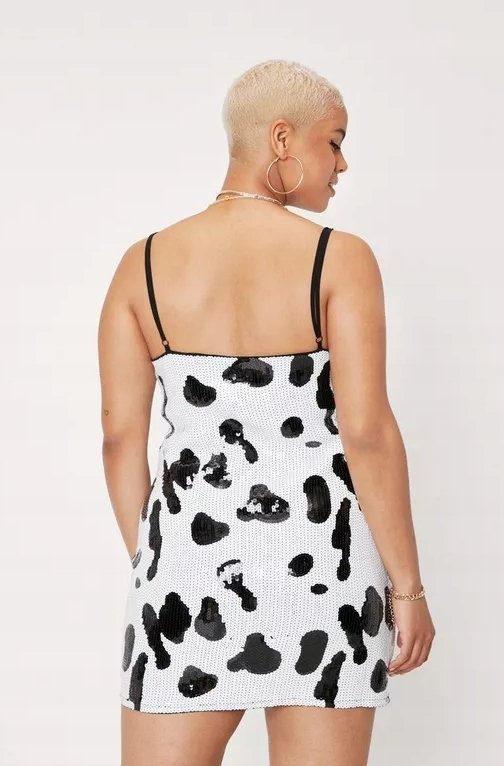 NASTY GAL SUKIENKA DAMSKA CASUAL PLUS SIZE 52 PGL