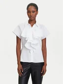 Koszule damskie - KARL LAGERFELD Koszula A3W11035 Biały Regular Fit - miniaturka - grafika 1