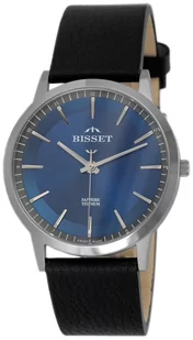 Zegarek Zegarek Bisset BIS076 BSCF25 tytanowy niebieski - Zegarki męskie - miniaturka - grafika 1