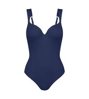 Stroje kąpielowe - Triumph Damski kostium kąpielowy Summer Glow OWP sd, True Navy, 46E, Granatowy (True Navy) - grafika 1