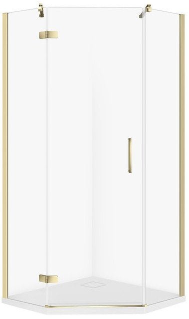 Cersanit SET C543 Kabina PIĘCIOKĄTNA CITY LEWA ZŁOTA 90X90X195+TAKO SLIM WIR