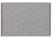Dywany zewnętrzne - Beliani Dywan na zewnątrz 120 x 180 cm szary SIKAR - miniaturka - grafika 1