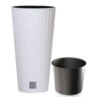 Donice - Prosperplast Doniczka z wkładem Rato Tubus DRTUS400 biała AP_219022 - miniaturka - grafika 1