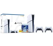 Konsole Playstation - Sony PlayStation 5 Slim D Chassis PS5 1TB z napędem + Dodatkowy Pad Biały + Astro Bot - miniaturka - grafika 1