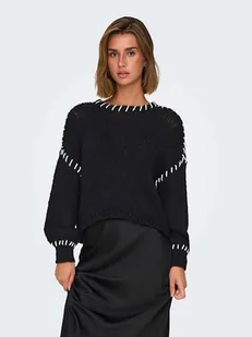ONLY Sweter w kolorze czarnym - Swetry damskie - miniaturka - grafika 1