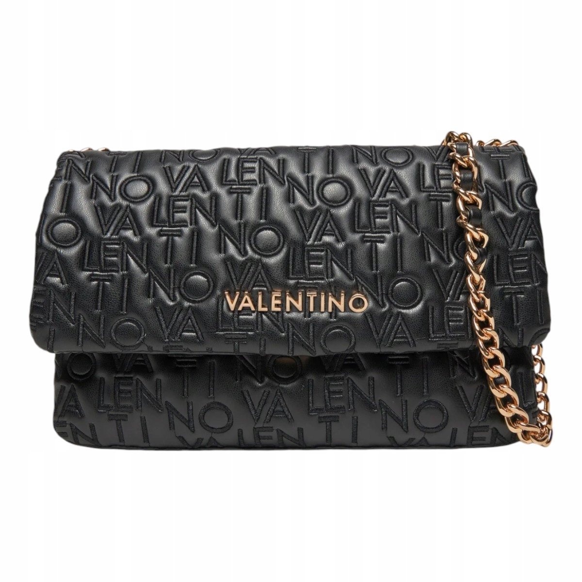 Valentino torebka damska dram flap bag czarna