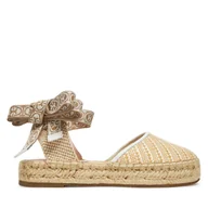 Espadryle damskie - Espadryle Coccinelle E4 SRK 22 02 01 Beżowy - miniaturka - grafika 1