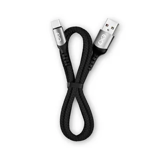 Uniwersalny kabel USB-A 2.0 - USB-C eXc BRAID, 1.2 m, czarny - Kable USB - miniaturka - grafika 1