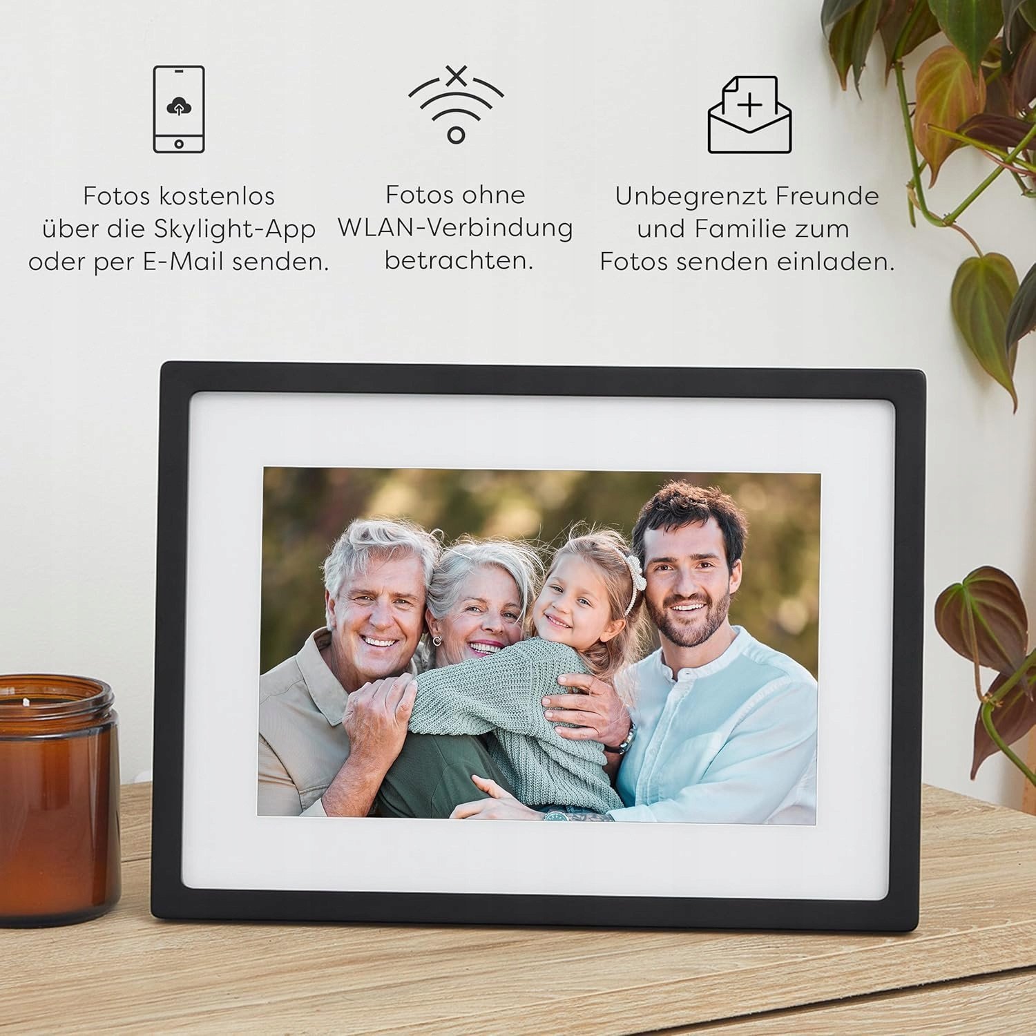 Skylight Frame cyfrowa ramka na zdjęcia WiFi 10-calowy ekran dotykowy