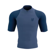 Koszulki sportowe męskie - COMPRESSPORT Koszulka do biegania TRAIL RACING POSTURAL SS TOP indigo/blues - miniaturka - grafika 1
