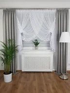 Firany - Firanka gotowa z gipiurą 400/160cm, stylowe firany do salonu - miniaturka - grafika 1