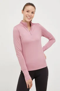 4F longsleeve funkcyjny kolor różowy - Bielizna sportowa damska - miniaturka - grafika 1