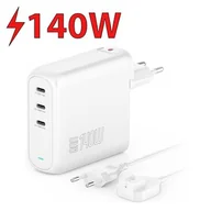 Ładowarki do telefonów - Ładowarka sieciowa 4SMARTS GaN Flex Pro 140W Biały - miniaturka - grafika 1