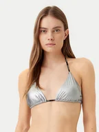 Stroje kąpielowe - HUGO Góra od bikini 50535242 Srebrny - miniaturka - grafika 1