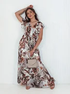 Sukienki - Sukienka maxi MARISOL jasnoszara Dstreet EY2500-M - miniaturka - grafika 1