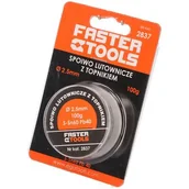 Akcesoria do lutowania - FASTER TOOLS Cyna z kalafonią 100 g 2,5 mm - miniaturka - grafika 1