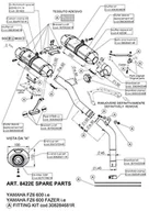 Części motocyklowe - LeoVince obejma do rury wydechowej, część zamienna, zacisk do układu wydechowego, stal nierdzewna - miniaturka - grafika 1