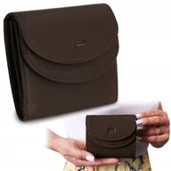 Portfele - PORTFEL Damski Męski Skórzany Mały, Brązowy z RFID, MINI Ideał Pako Jeans - miniaturka - grafika 1