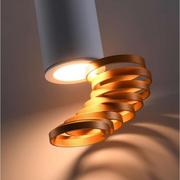 Lampy sufitowe - Candellux Lampa sufitowa złoty+biały 6x20cm Tuba 2276076 2276076 - miniaturka - grafika 1